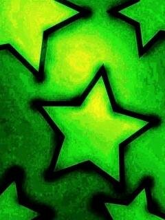 -green-stars myspace layout