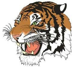 tiger logo myspace layout