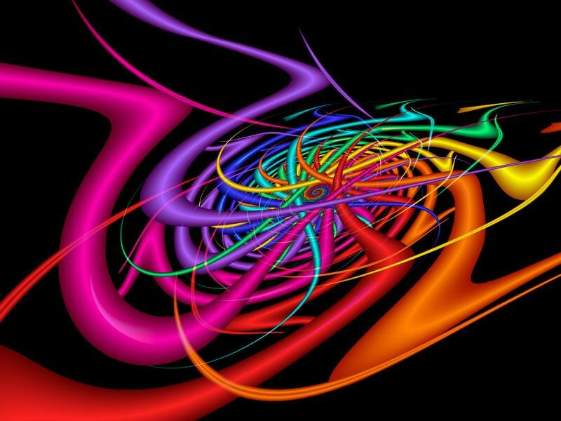 neon swirls myspace layout