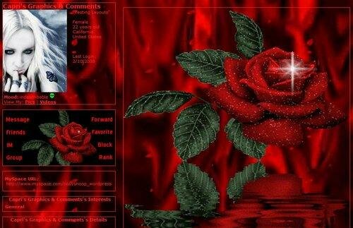 animated rose5661 myspace layout