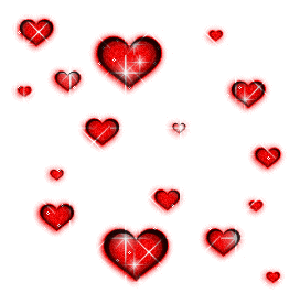 hearts glittery myspace layout